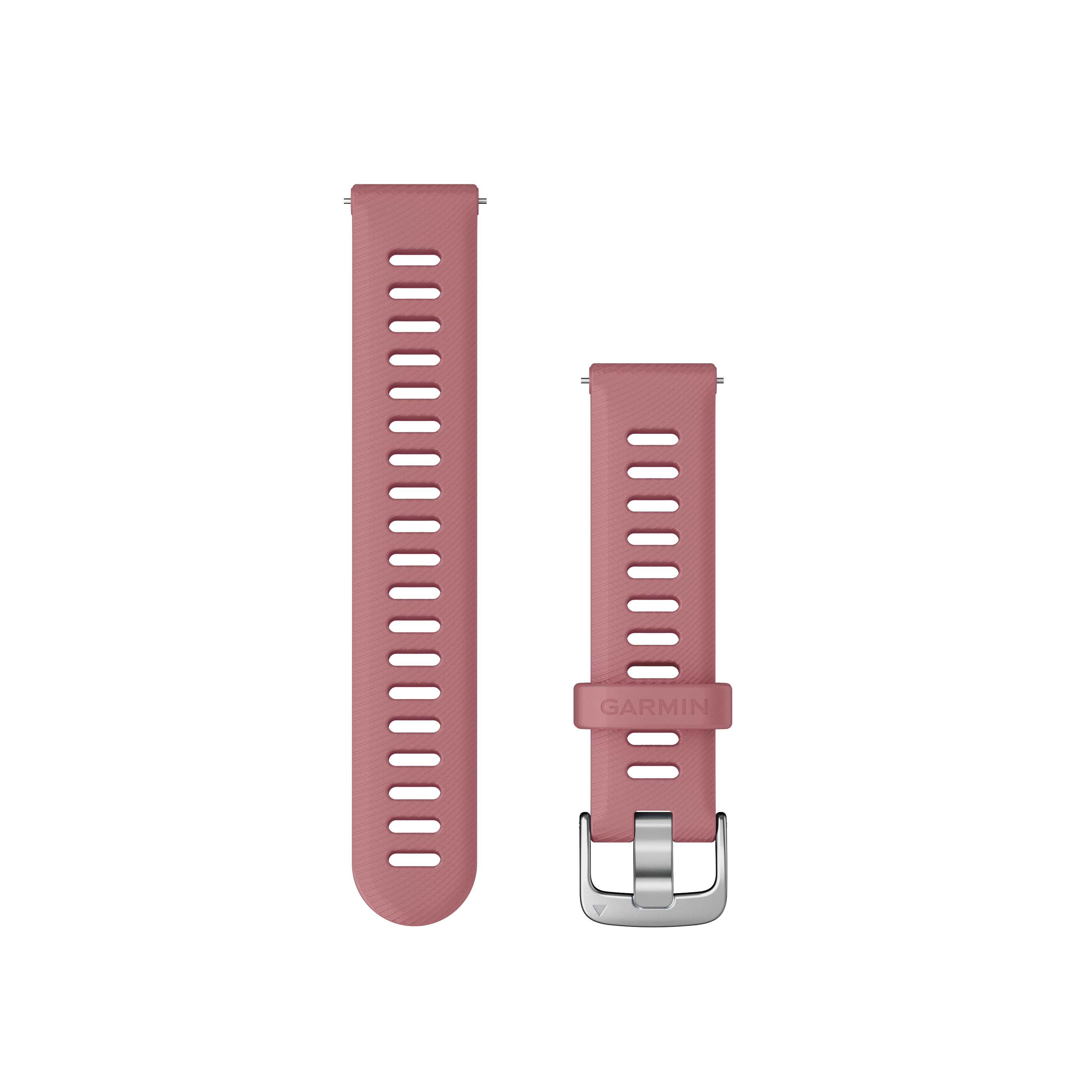 Garmin Quick Release Straps (18mm), Bubblegum, Silver Hardware