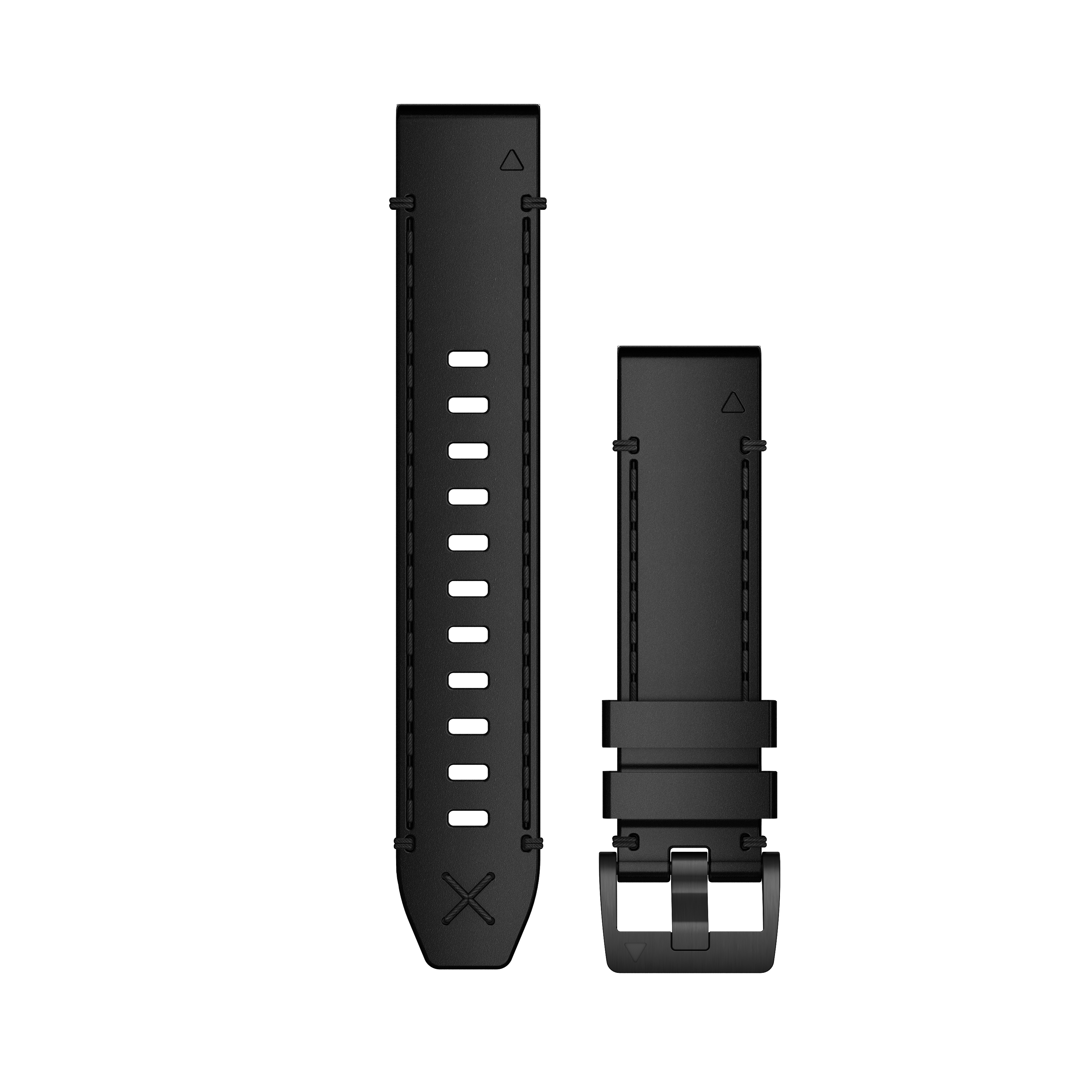 Garmin QuickFit® 22 Watch Bands, Genuine Horween® Leather Strap - Black