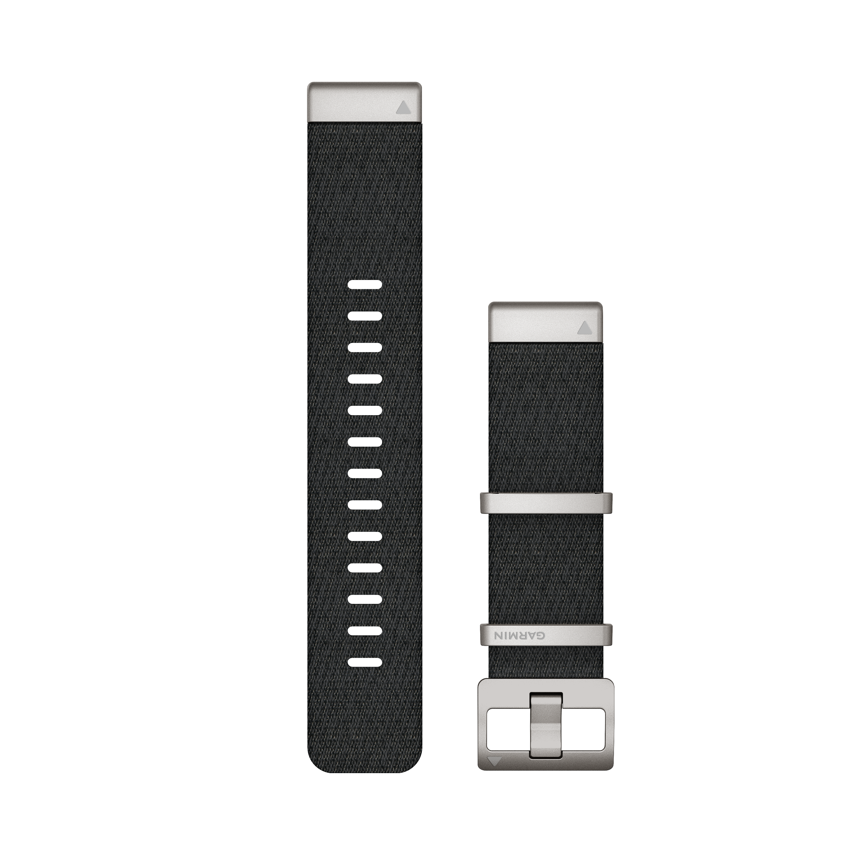 Garmin QuickFit® 22 Watch Strap, Jacquard Woven Nylon Strap - Black