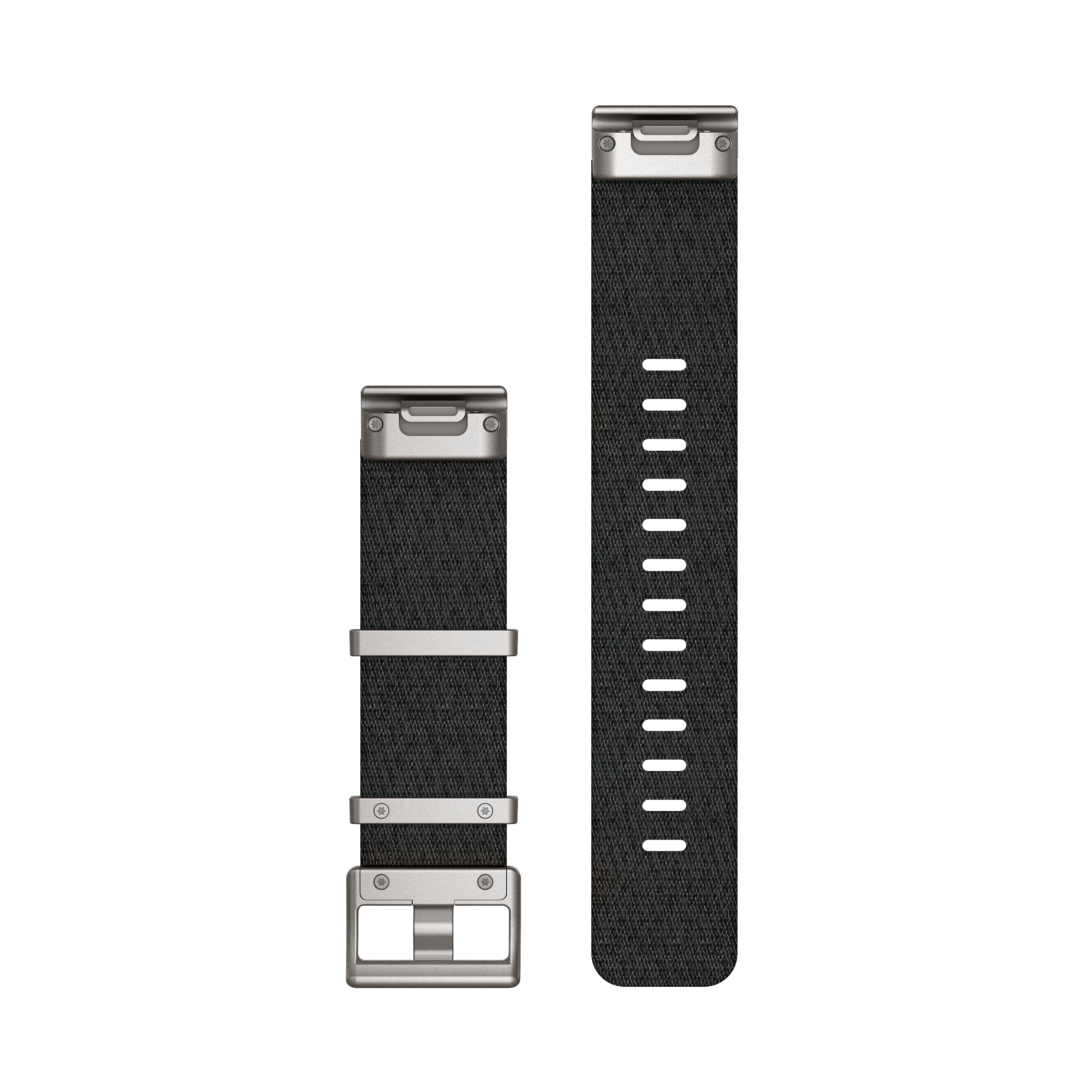 Garmin QuickFit® 22 Watch Strap, Jacquard Woven Nylon Strap - Black