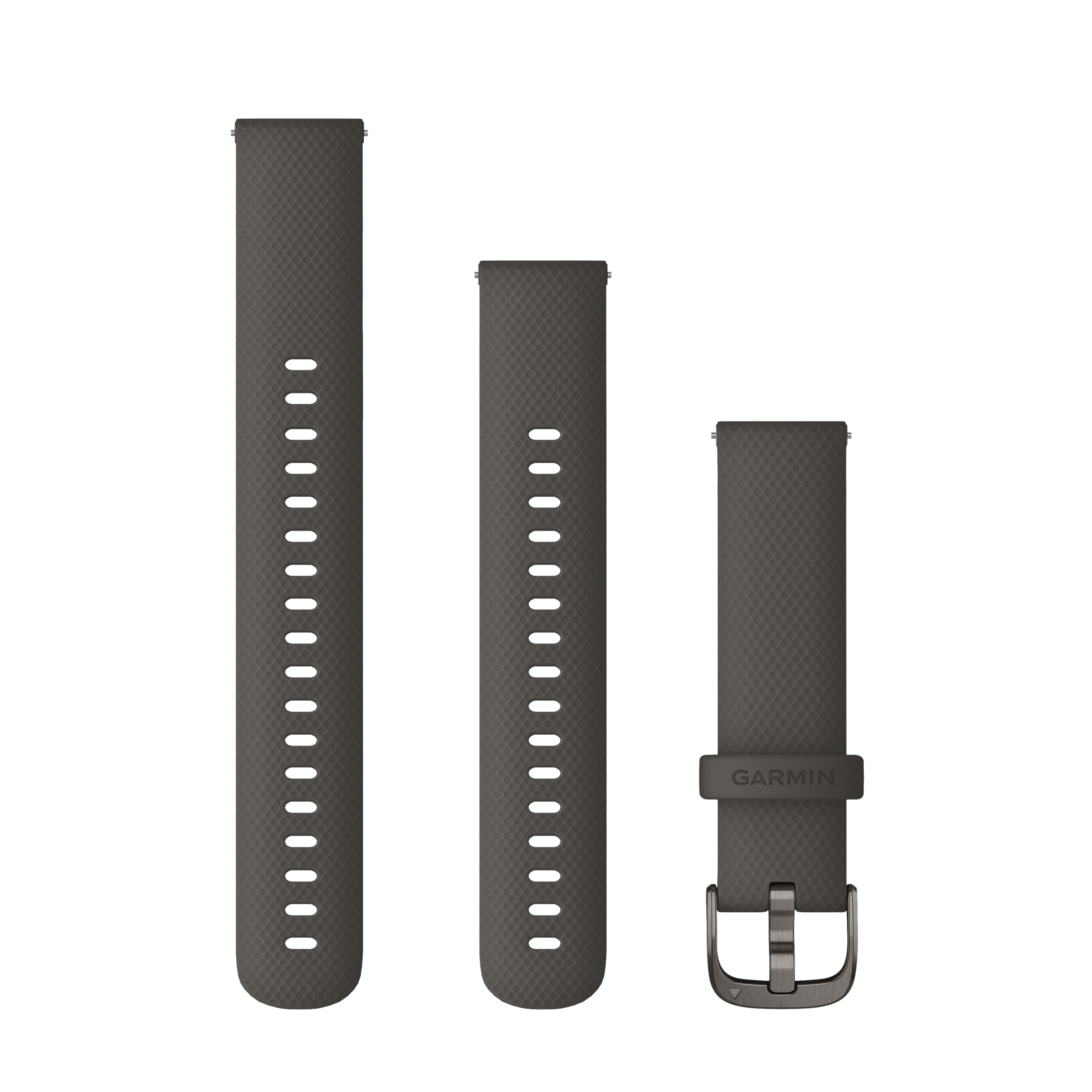 Garmin Quick Release Straps (18mm), Graphite, Slate hardware