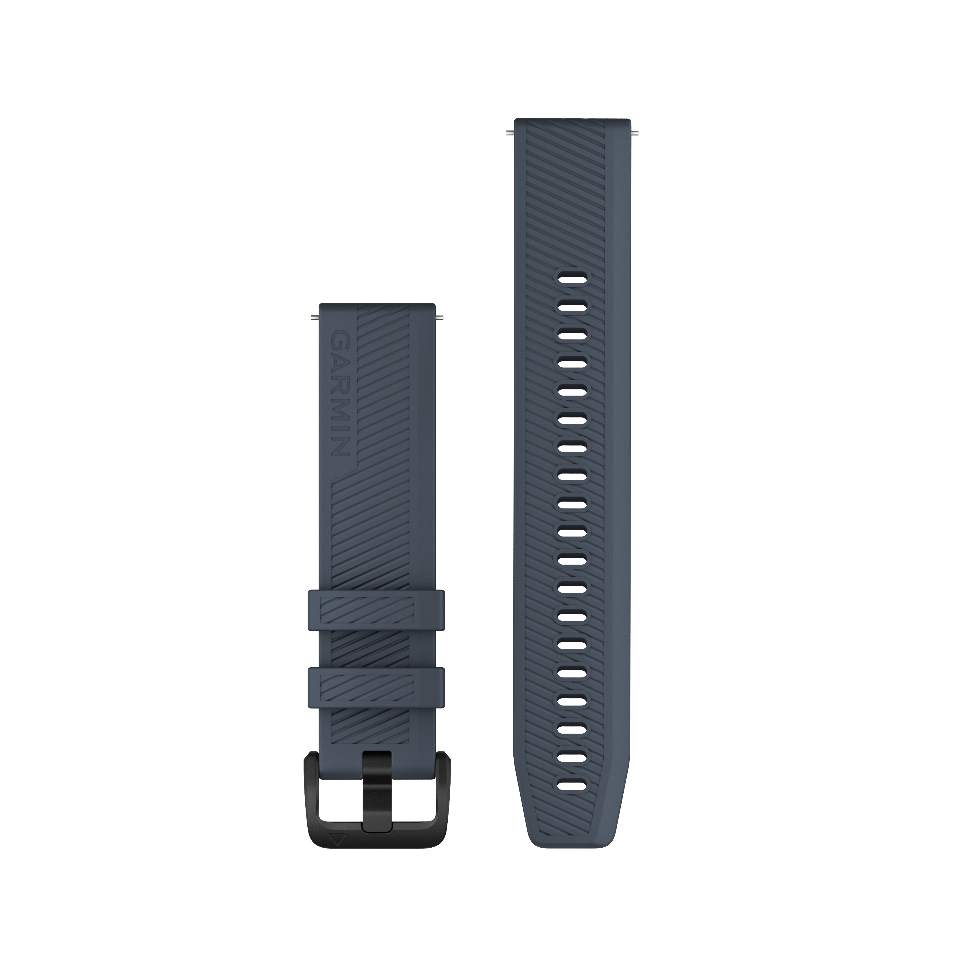 Garmin Quick Release Straps (20mm), Granite Blue with Black Stainless Steel Hardware