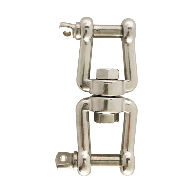 Swivel stainless fork/fork 16 mm Break: 7,500 kg 32 x 37 mm SWL 2.5 t