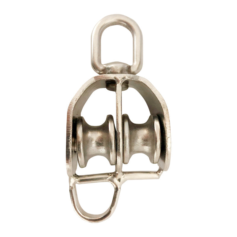 Blok rustfri 2-sk. m/svirveløje & hundsvot