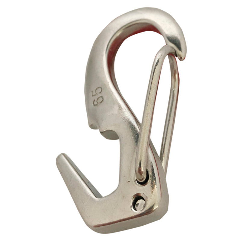 Fjederhage rustfri "J" m/åbent øje