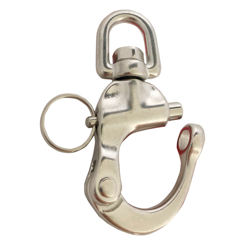 Fokkeskødehage rustfri m/svirvel