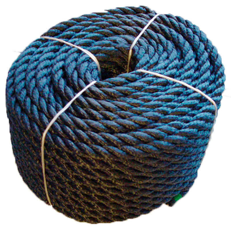 3-slået PP Multifilament blå (i 40 meters ruller)