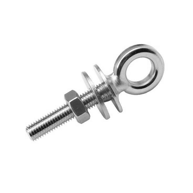 Ringschraube aus Edelstahl 8x50mm mit angeschweißter Halterung
