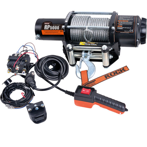 ROCK Trailer winch 12V RP5000 w/wire