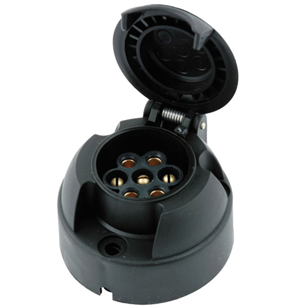 Adapter Han/Hun 7-polet 12V metal