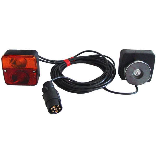 Baglygtesæt m/magnet 7-polet stik