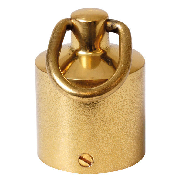 Handrail end bracket brass with ring Ø36mm