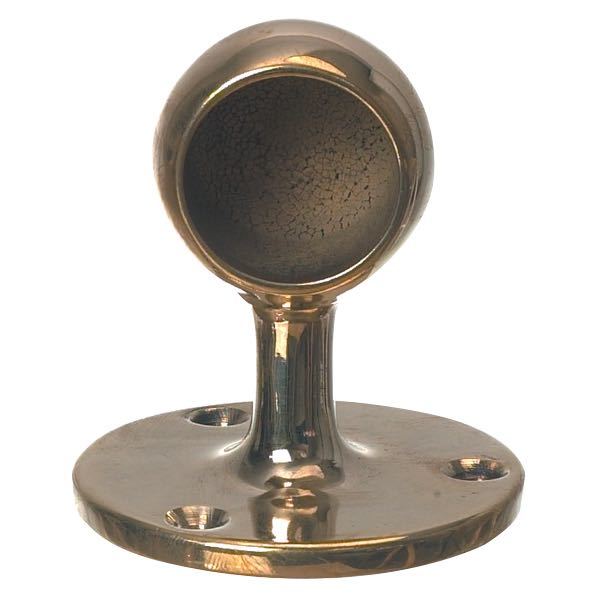 Endestykke til gelændertov, messing