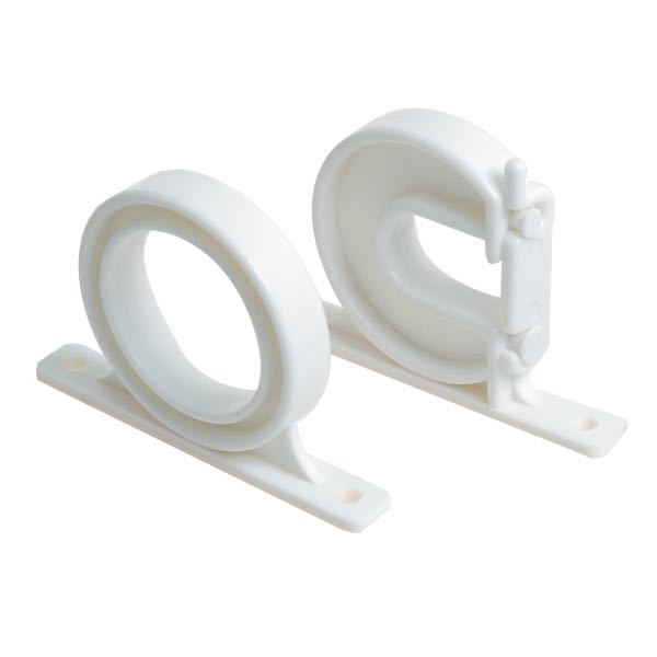 Fishing rod holder white plastic