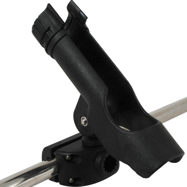 Fishing rod holder mounting on deck, bulkhead or search rail Ø2