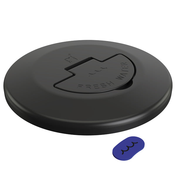 Roca cover for tire filling water black