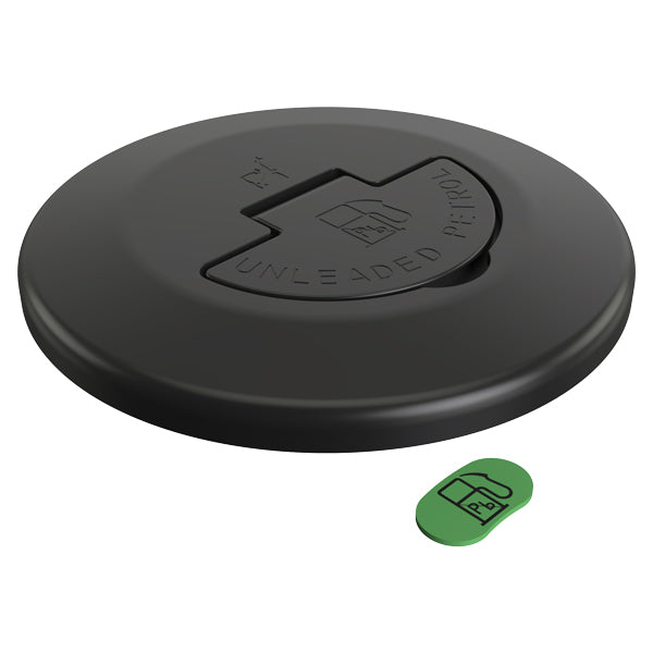 Roca cover for tire filling petrol black