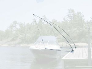 Dock Edge Mooring pole for boats up to 8.5m 4500kg