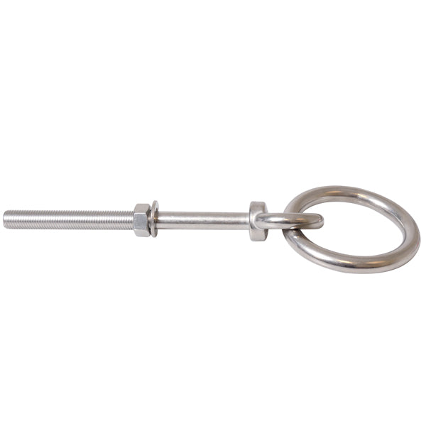 Mooring bolt with ring, Ø16mm 260mm long AISI 316