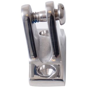 Haubenhalterung für abgewinkelte Gabelabdeckung mit Ø5-mm-Schraube, AISI 316