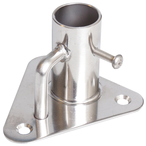 Scepterfod trekantet Ø25,4mm Base 85 x 85mm