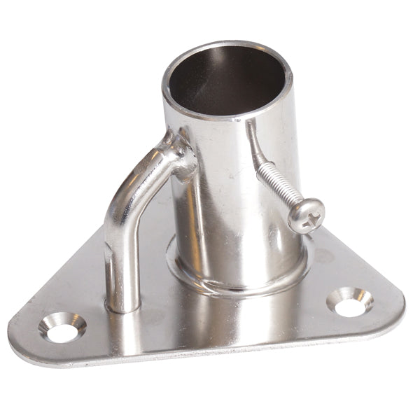 Scepterfod trekantet Ø25,4mm Base 85 x 85mm