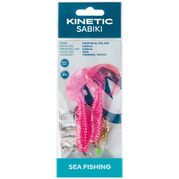 Kinetic Sabiki Twister XL rosa/silber