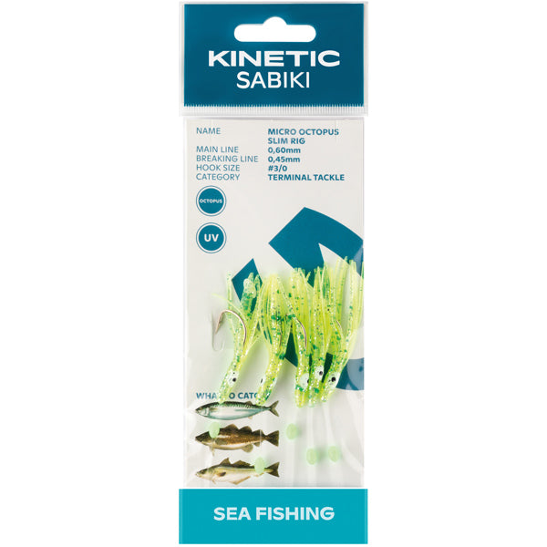 KINETIC Sabiki Mackerel/cod 3/0 Green