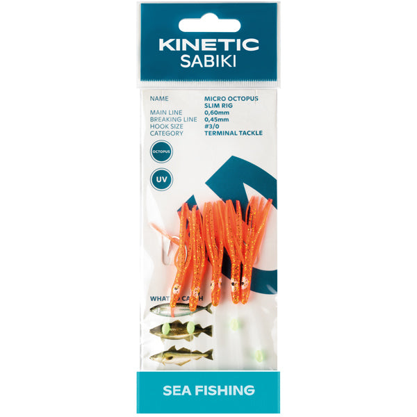 KINETIC Sabiki Mackerel/cod 3/0 Orange