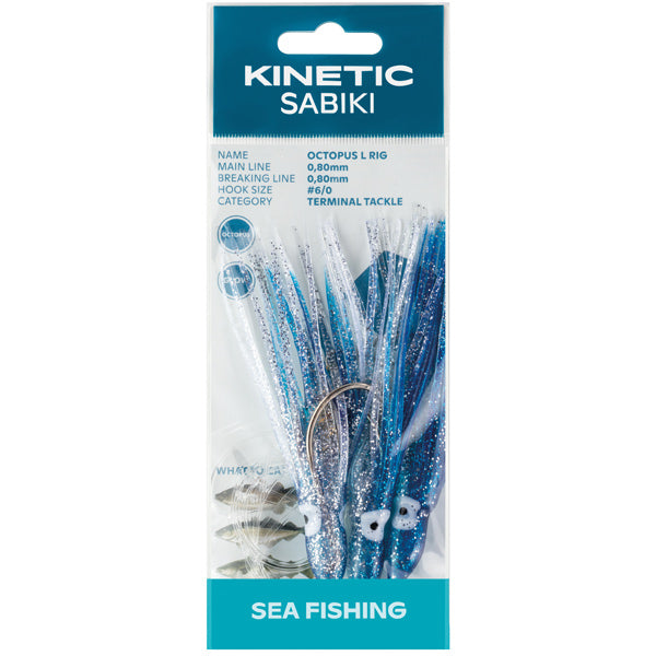KINETIC Sabiki Kabeljau/Telfish 6/0 Blau