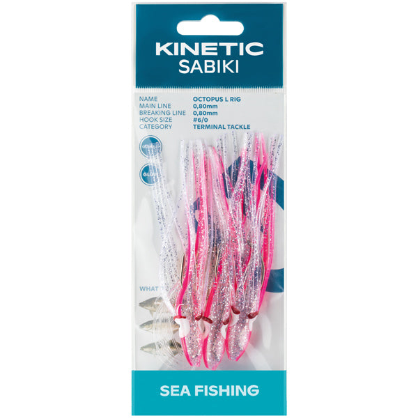 KINETIC Sabiki Kabeljau/Telfish 6/0 Pink