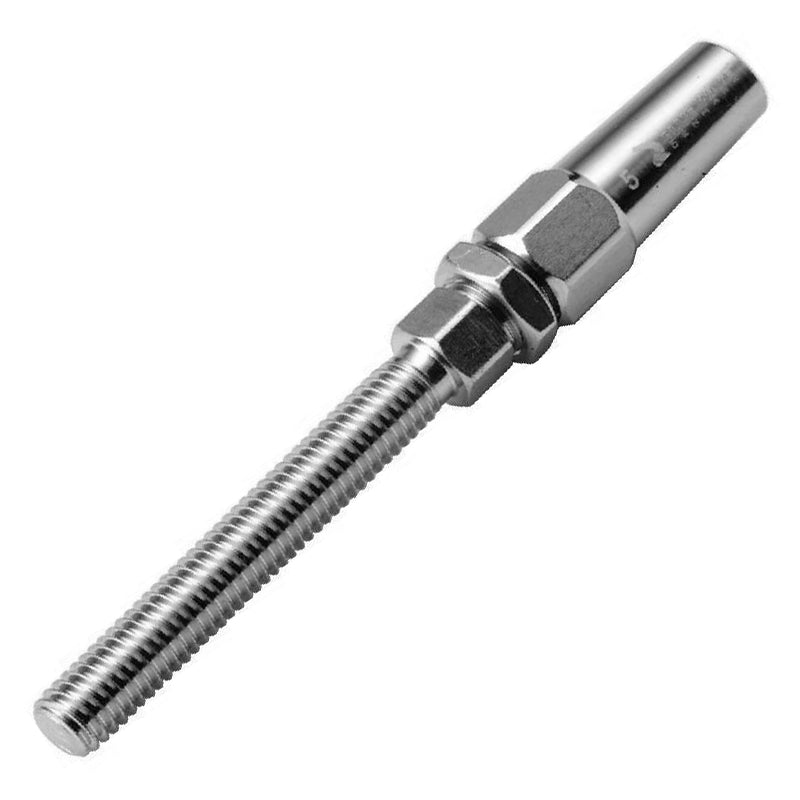 Threaded terminal roller-free 5mm wire M8