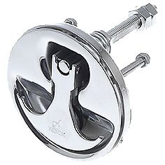 Dørkring med fjeder 75x57mm dybde 13mm RF stål