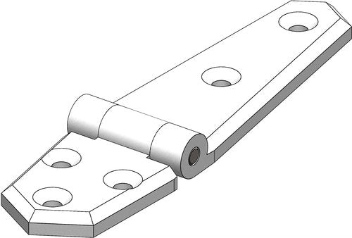 Trudesign hinge short white 96x35mm