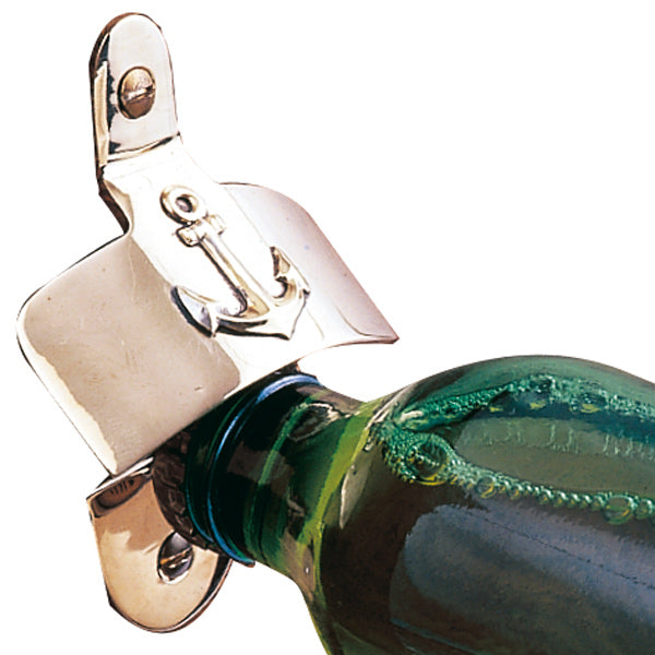 Flaschenöffner aus Messing mit Anker