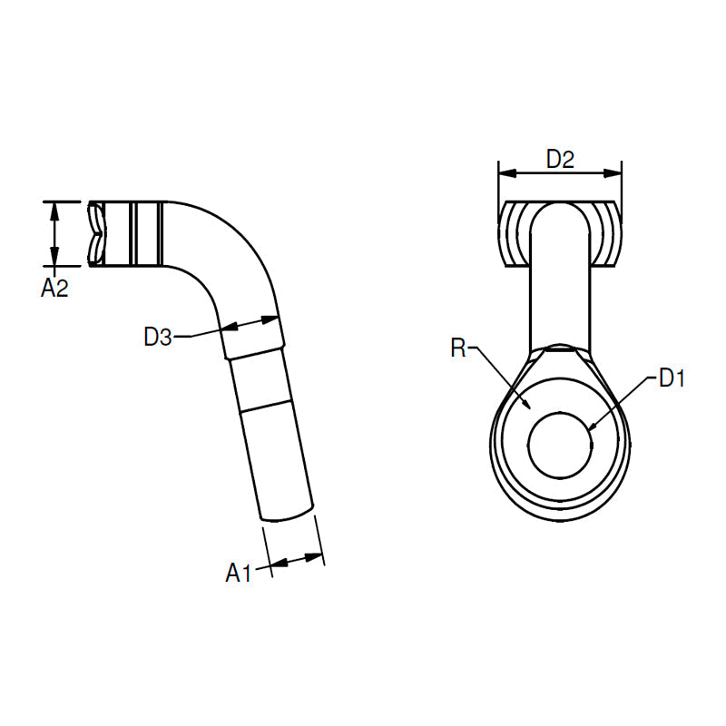 T-Terminal mit kleiner Öse 5 und 6 mm 616512f