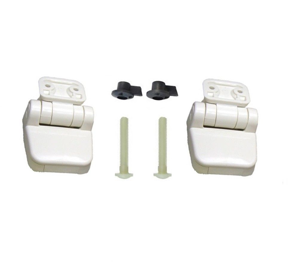 Hinge set for wooden seat regular (before 2011) incl. screws