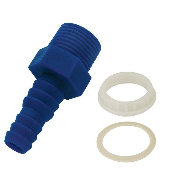 Schlauchverbinder mit Kragen 3/8" x 10 & 12mm