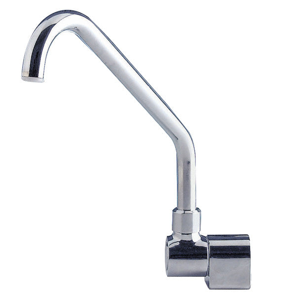 Single faucet chromed for foot pump BR0100