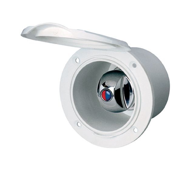 Cockpit mixer tap for installation white cover