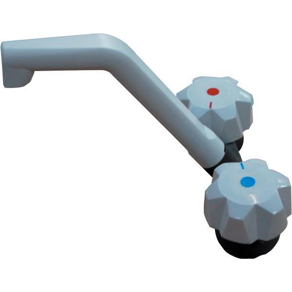 Faucet electric double grey