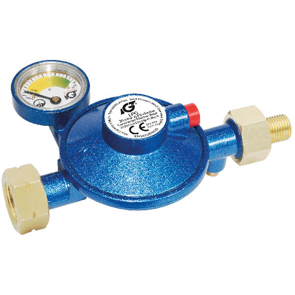 Gas regulator must be used together with shut-off valve 1094598