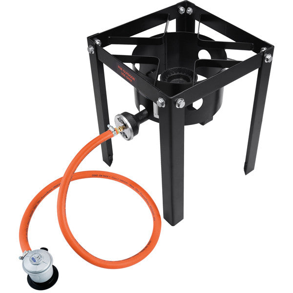 1852 Krabbe/musling gryde med gasblus og stativ