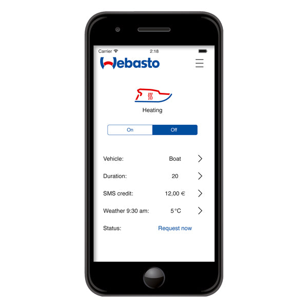 Webasto ThermoConnect TCON2 - app control