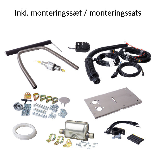 Bootsheizung Diesel 4kW 12V mit Halterung/Tank