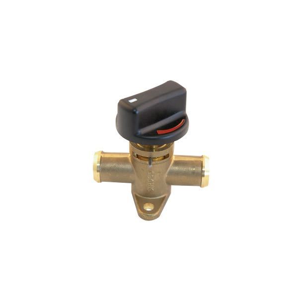 Valve 16mm for adjustment of temperature bulkhead mounted
