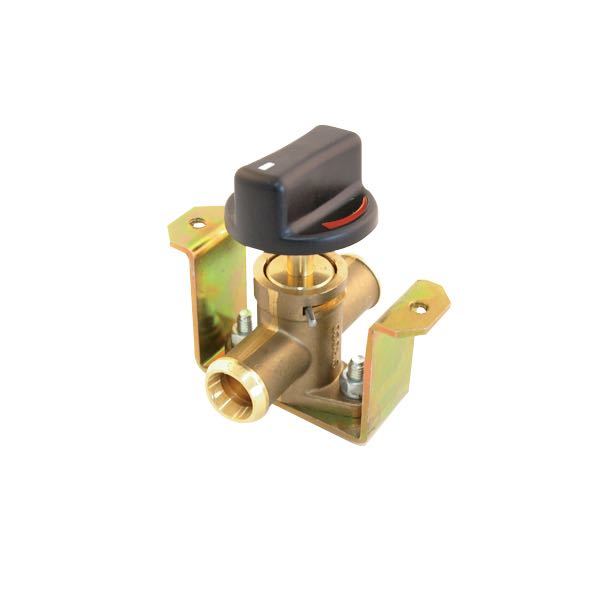 Valve 16mm for adjusting the temperature level installed