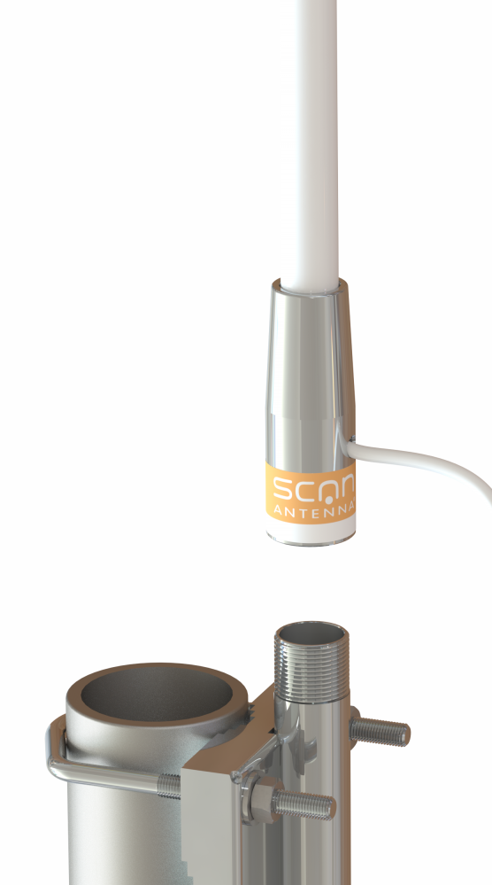 VHF54 antenna 1m fiber w/10m coax cable