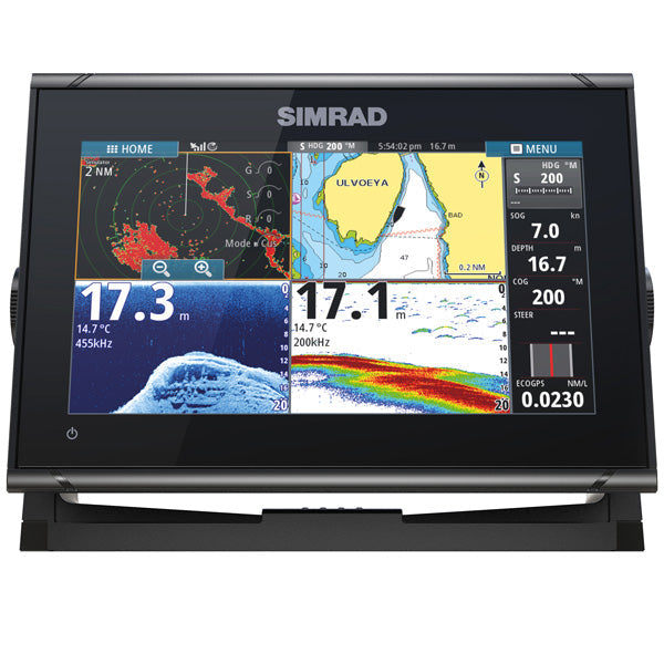 Simrad GO9 XSE, with 83/200 & 455/800 hdi stern transducer