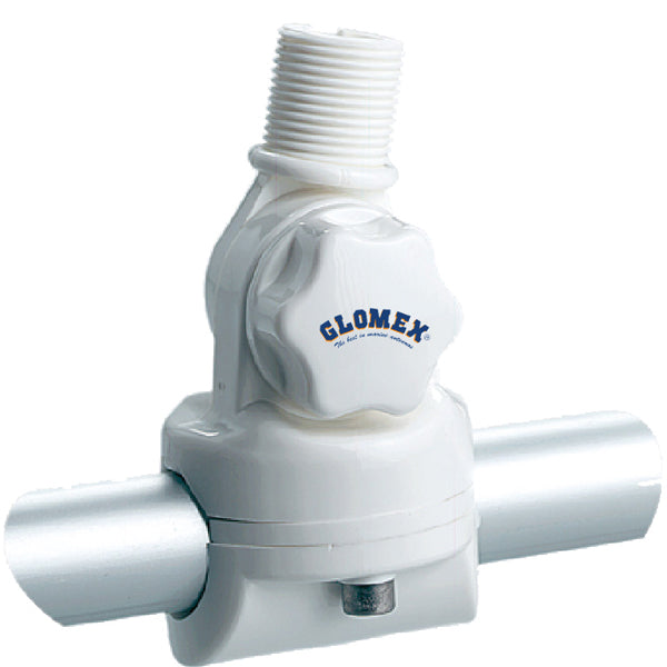 Glomex RA134 weiße neigbare Nylon-Antennenhalterung für Rohre mit Ø22/25 mm